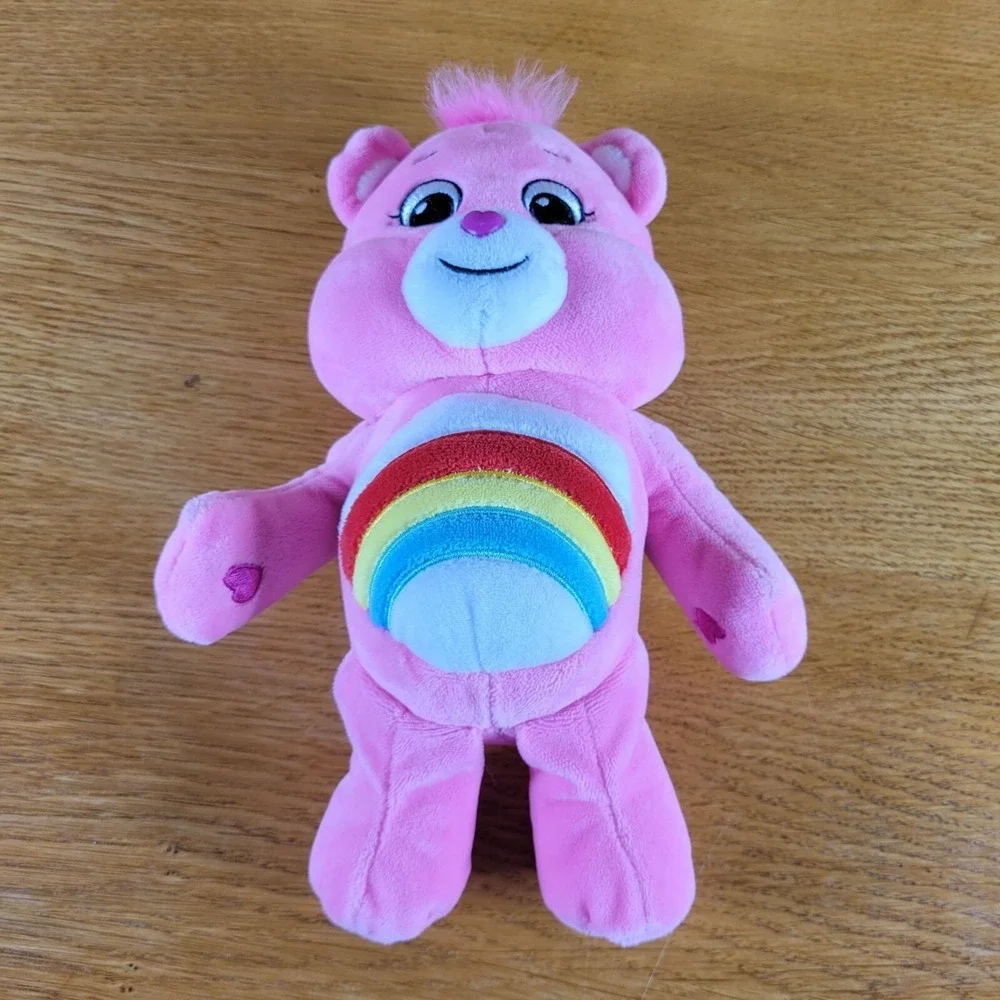 Care Bears Good Cheer Bear Unlock The Magic Stuffed Plush Bear Rainbow 10